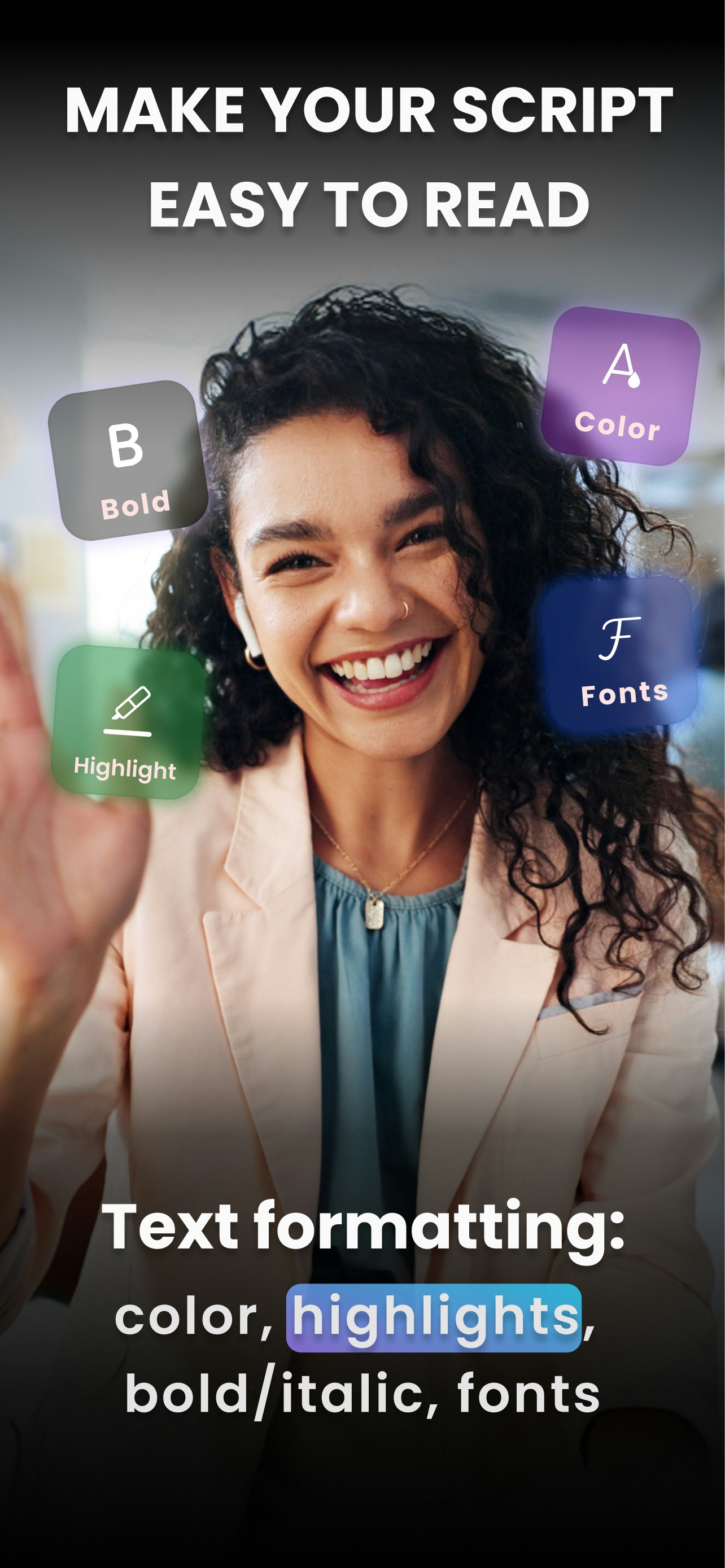 Teleprompter & Captions AI gallery image