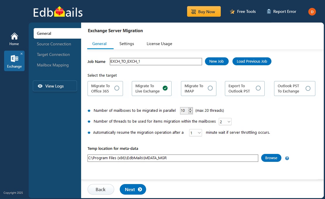 Edbmails Exchange -Migration Medien 2