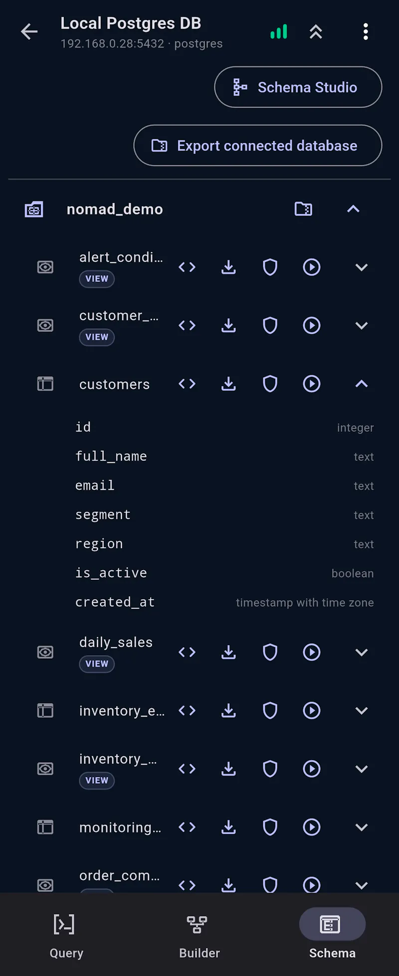 Nomad DB screenshot 7