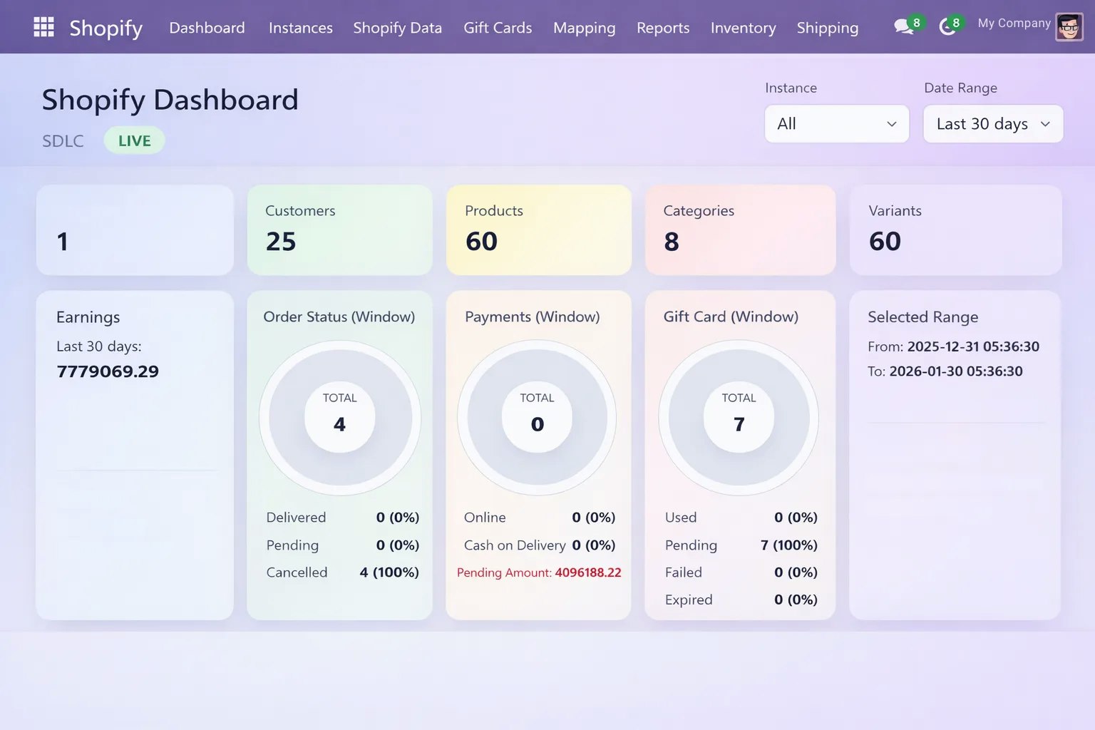 Shopify-Odoo Connector  - Main product screenshot demonstrating key features and user interface