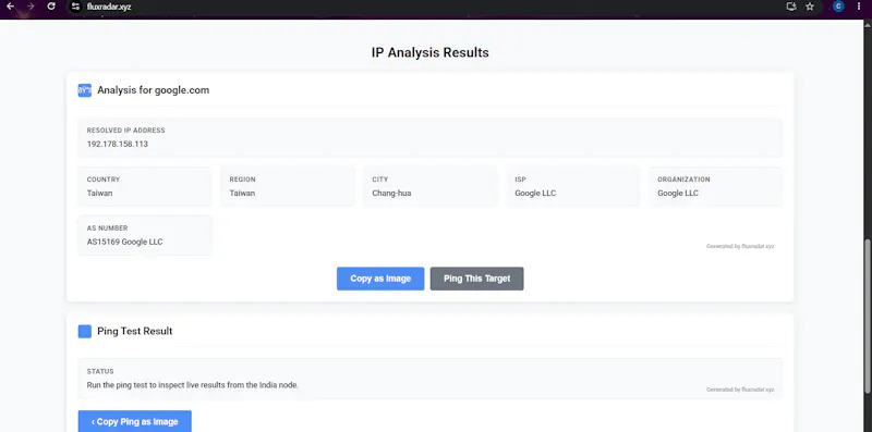 FluxRadar screenshot 2