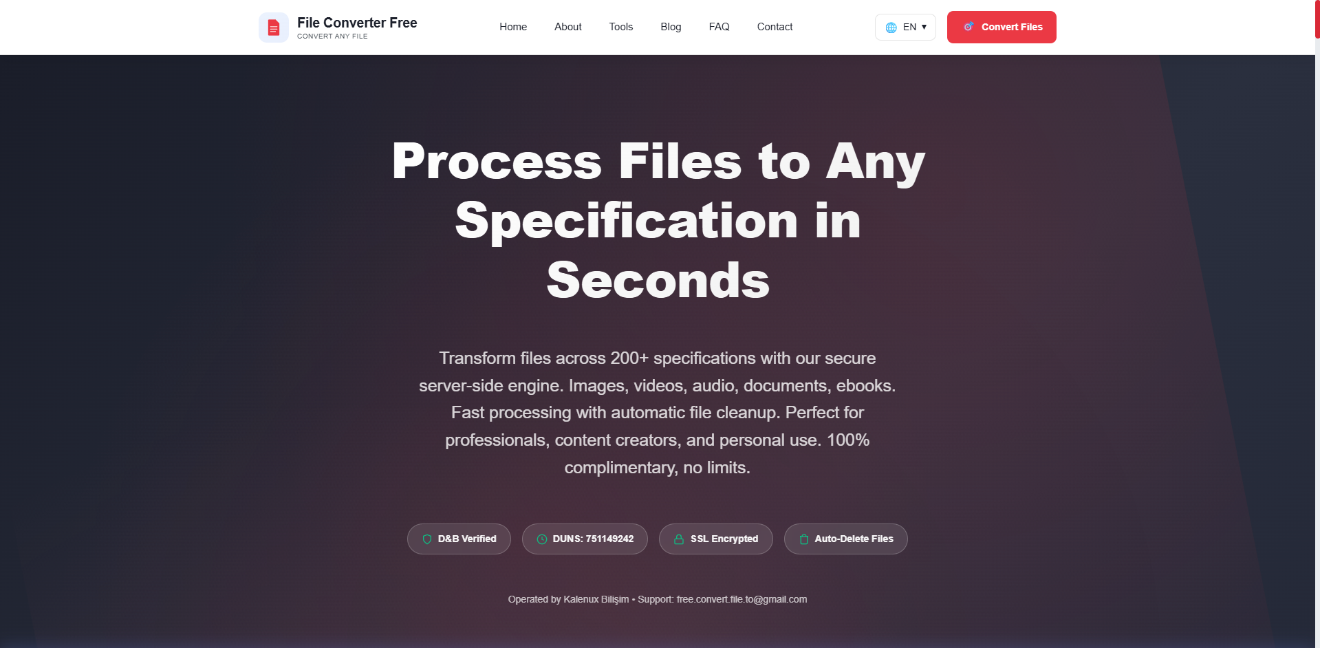 File Converter Free - Screenshot 3 showing product features and functionality