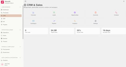 Early-stage open-source AI Powered ERP gallery image