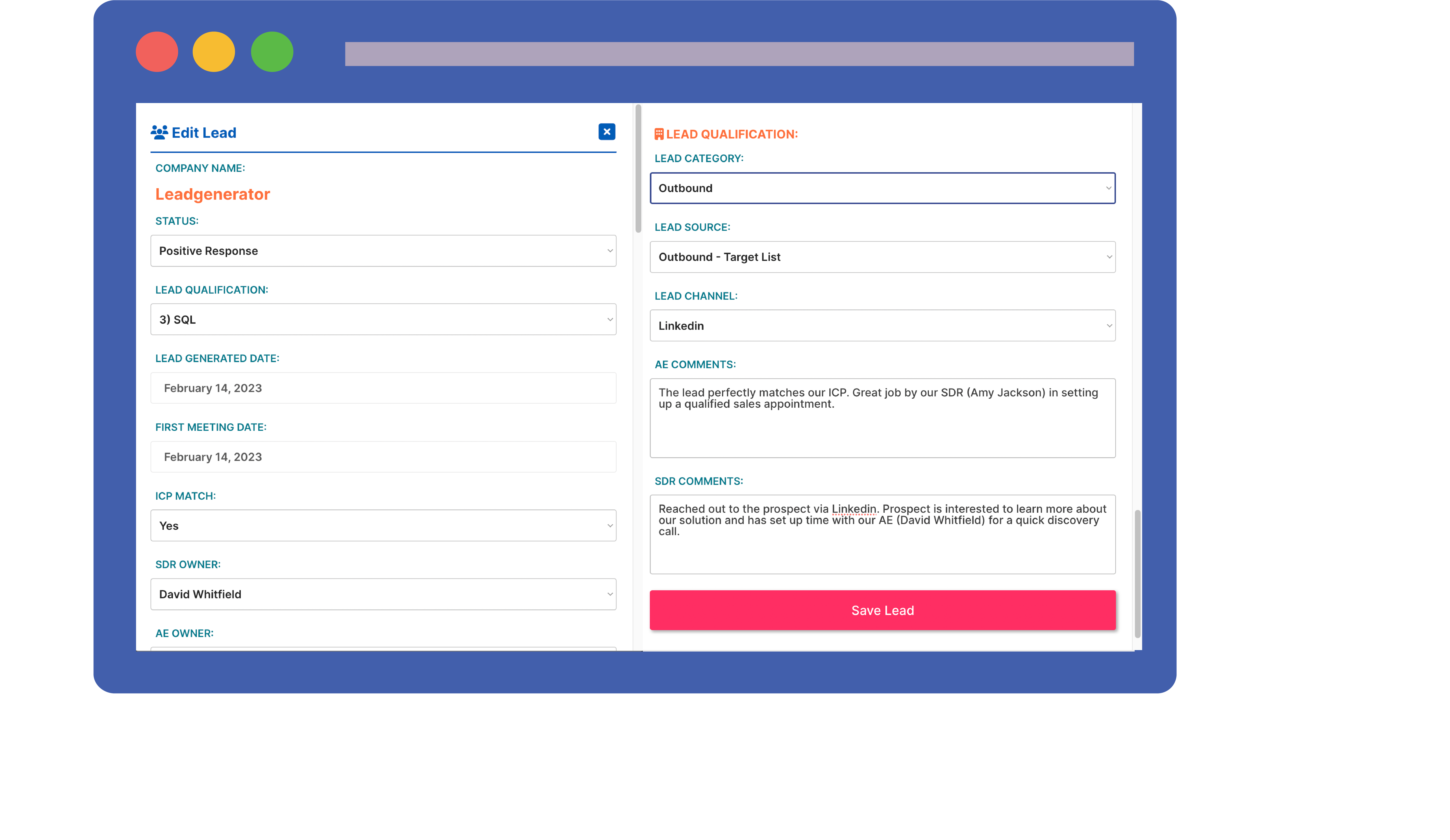 وسائط Leadgenerator.io - منصة توليد الرصاص B2B لكل واحد في واحد لـ SDRS و AE's 3