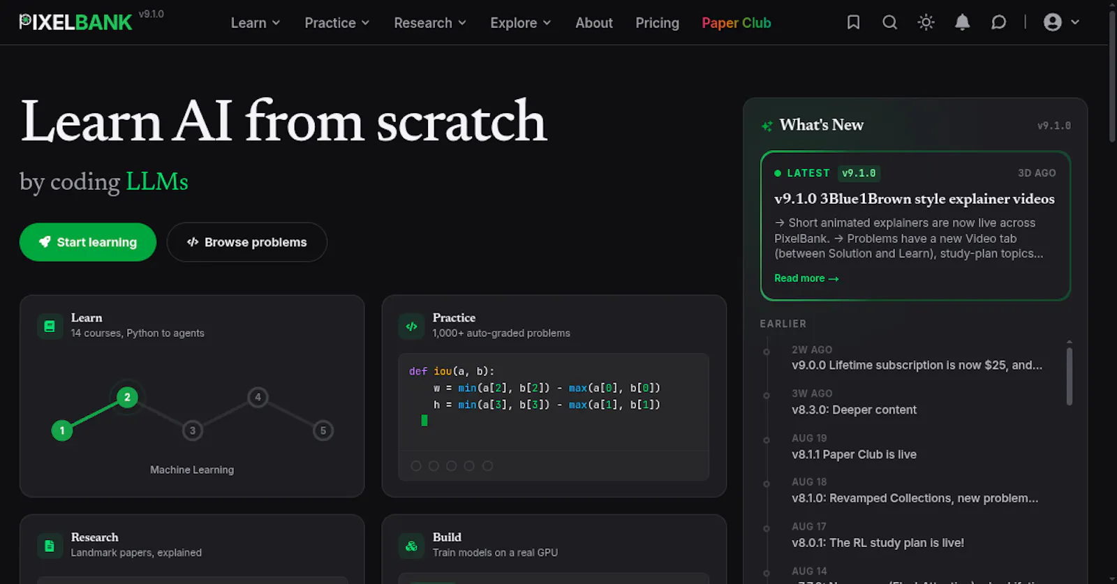 PixelBank - Learn AI the right way screenshot 2