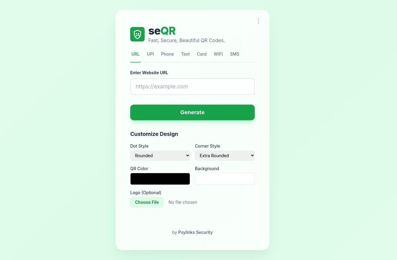 Seqr - 무제한 QR 코드.즉시 창조.제로 만료. 미디어 1