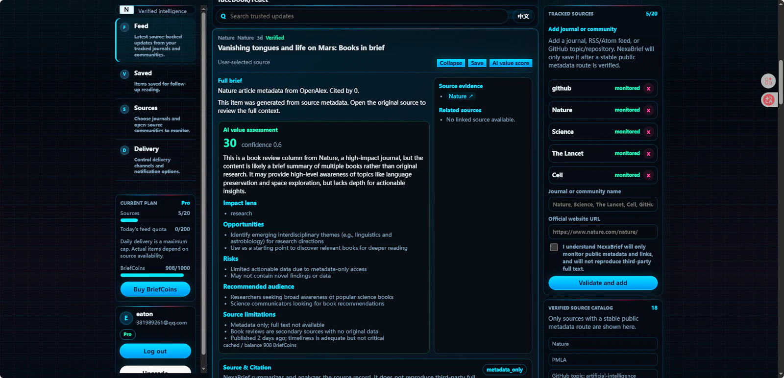 NexaBrief screenshot 3