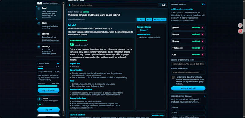 NexaBrief screenshot 3