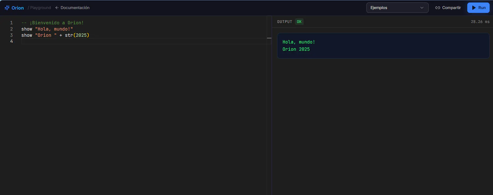 Orion Language screenshot 8