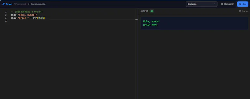 Orion Language screenshot 8
