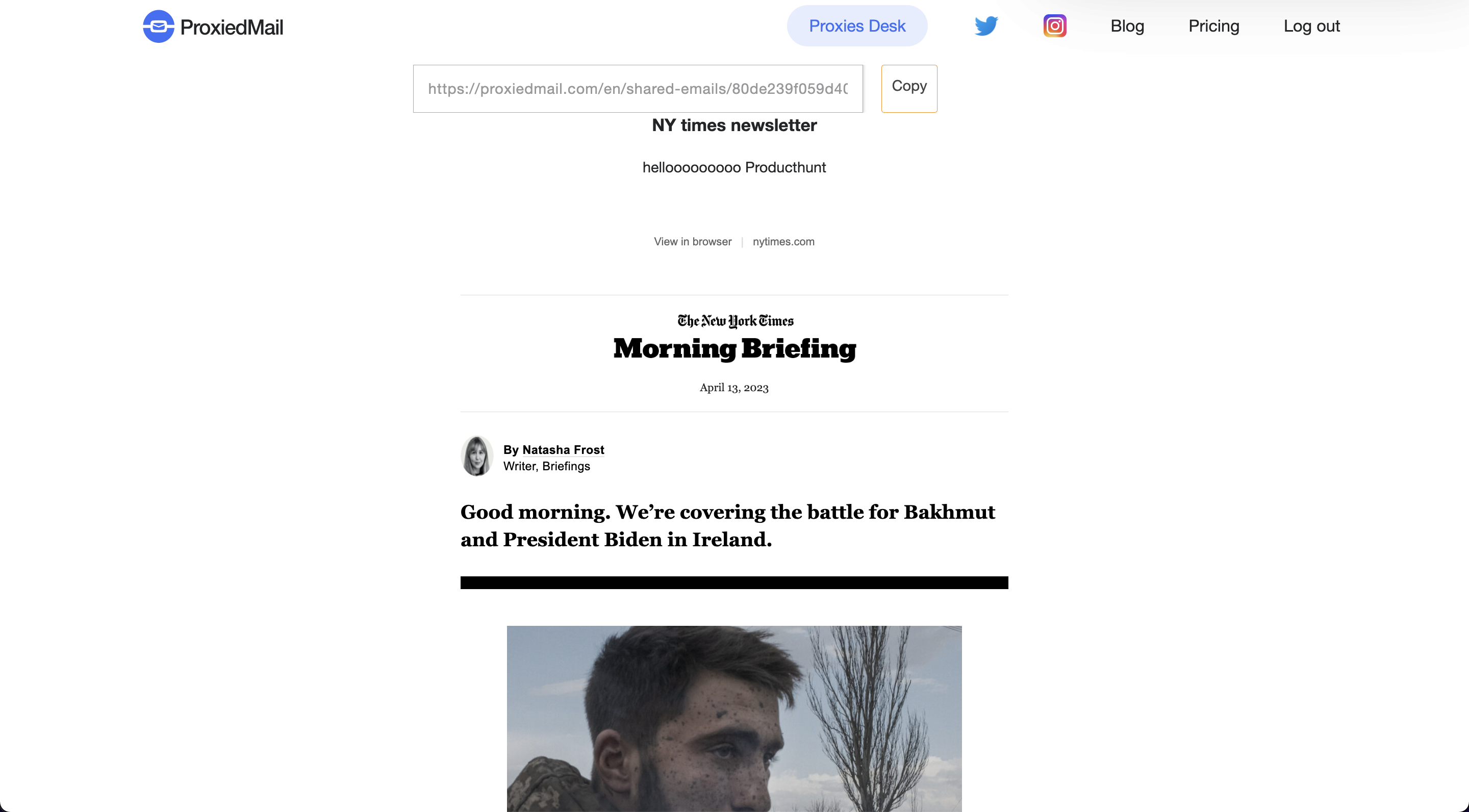 EmailShareViaLink gallery image