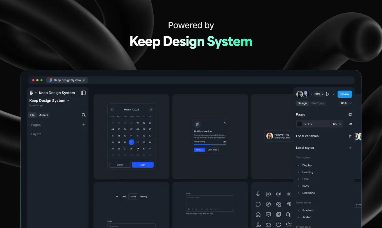 Keep Design System: Create beautiful and consistence user interface ...