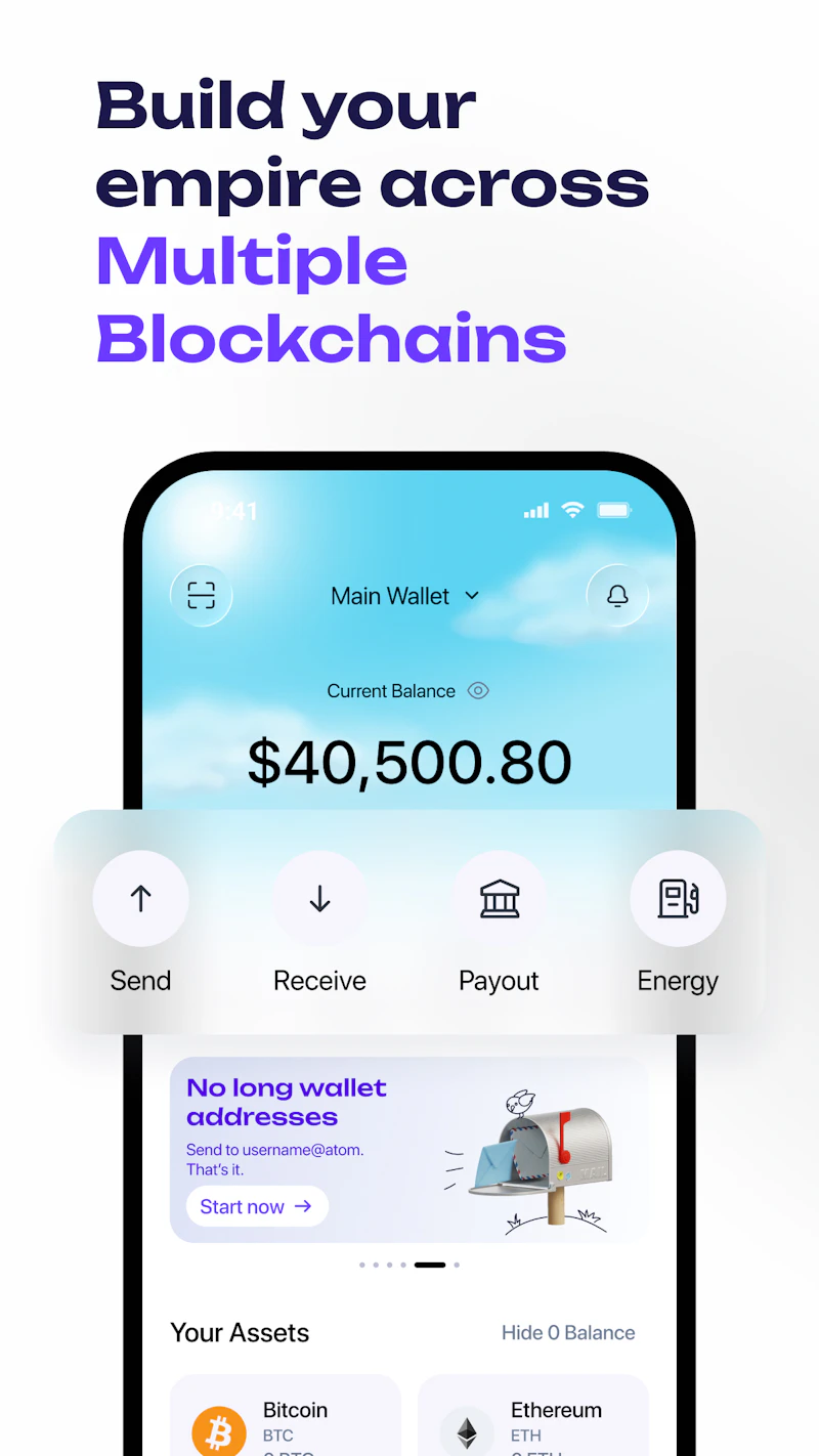 Atom Wallets screenshot 1