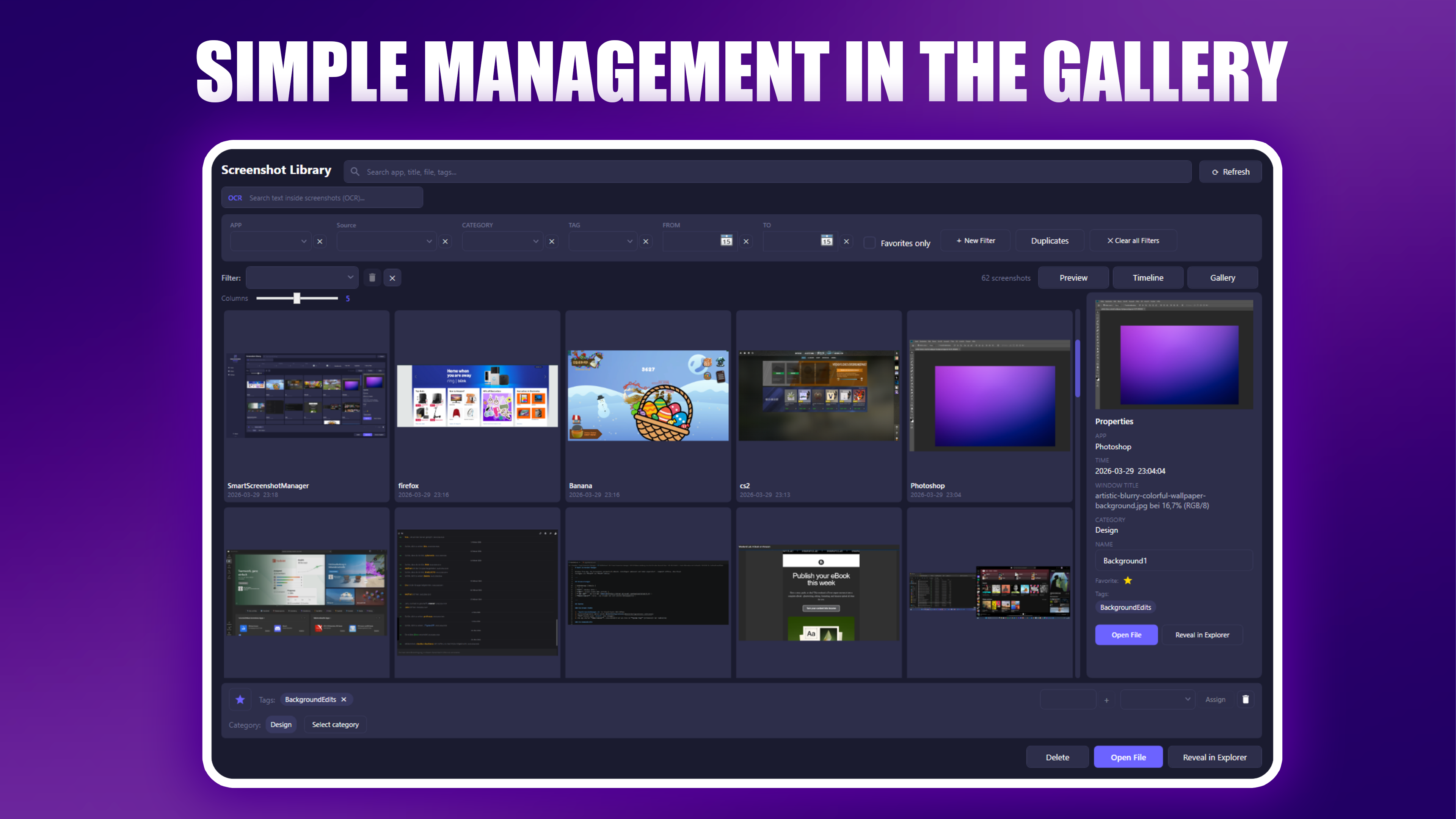 Smart Screenshot Manager gallery image