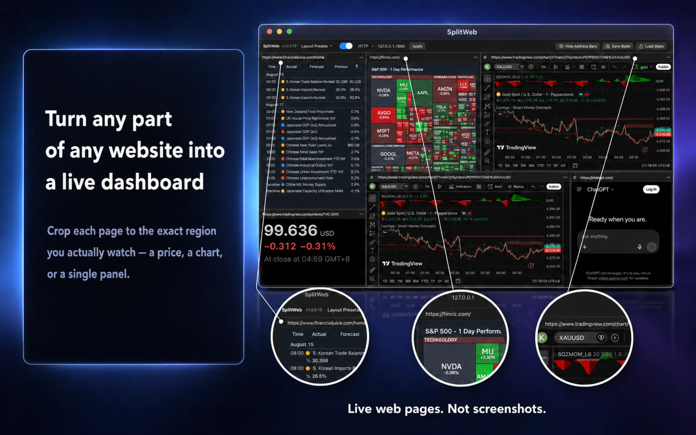 SplitWeb screenshot
