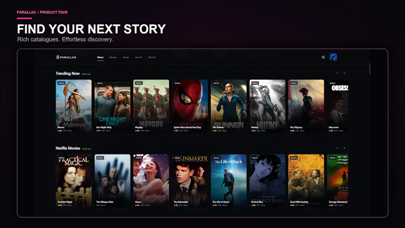 PARALLAX Streaming screenshot 2
