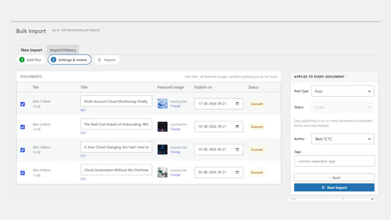 DocxToWP - WordPress Import & Schedule gallery image