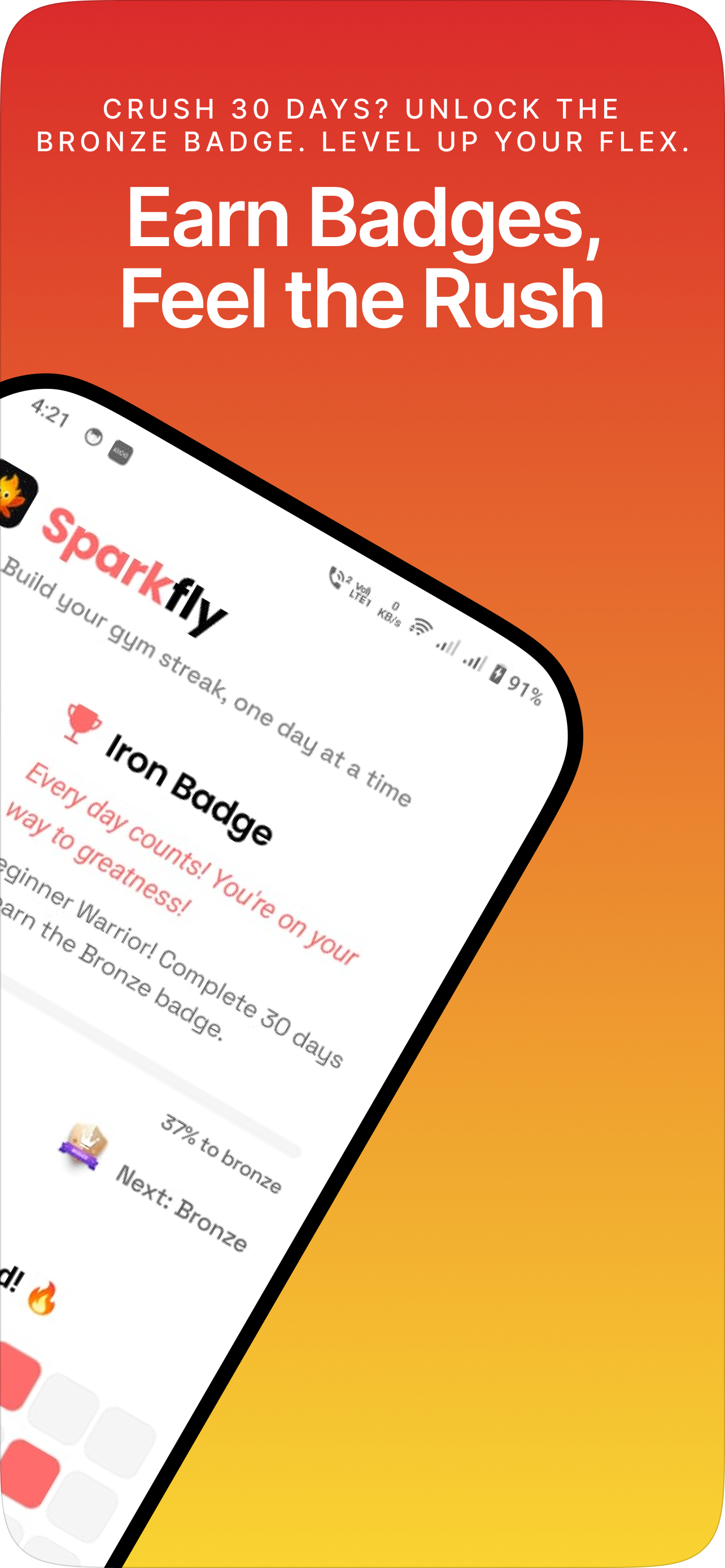 Sparkfly - Fitnessstudio -Gewohnheitserbauer - Fitnessstreifen und Foto -Check -Ins für Konsistenz der nächsten Ebene 🚀 Medien 4
