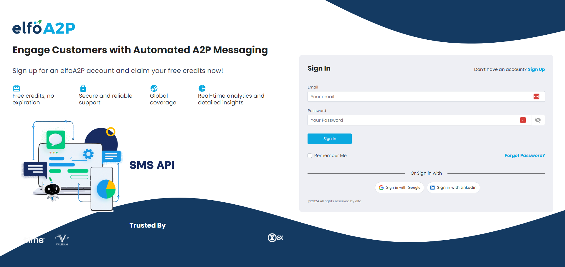 elfoa2p berichtenplatform - Verbinding maken, inschakelen, verheffen met geautomatiseerde A2P -berichten media 1