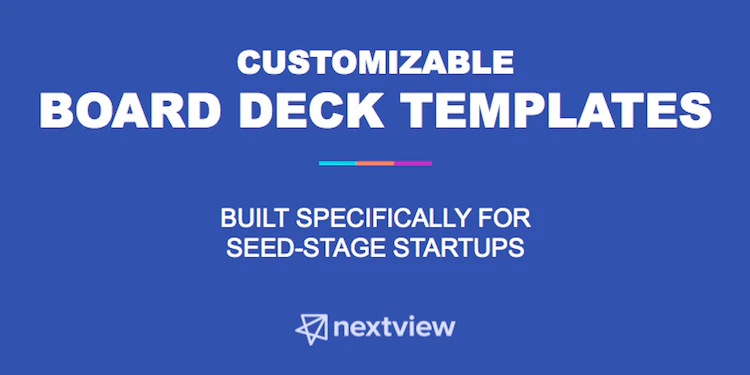 Customizable Startup Board Deck Templates