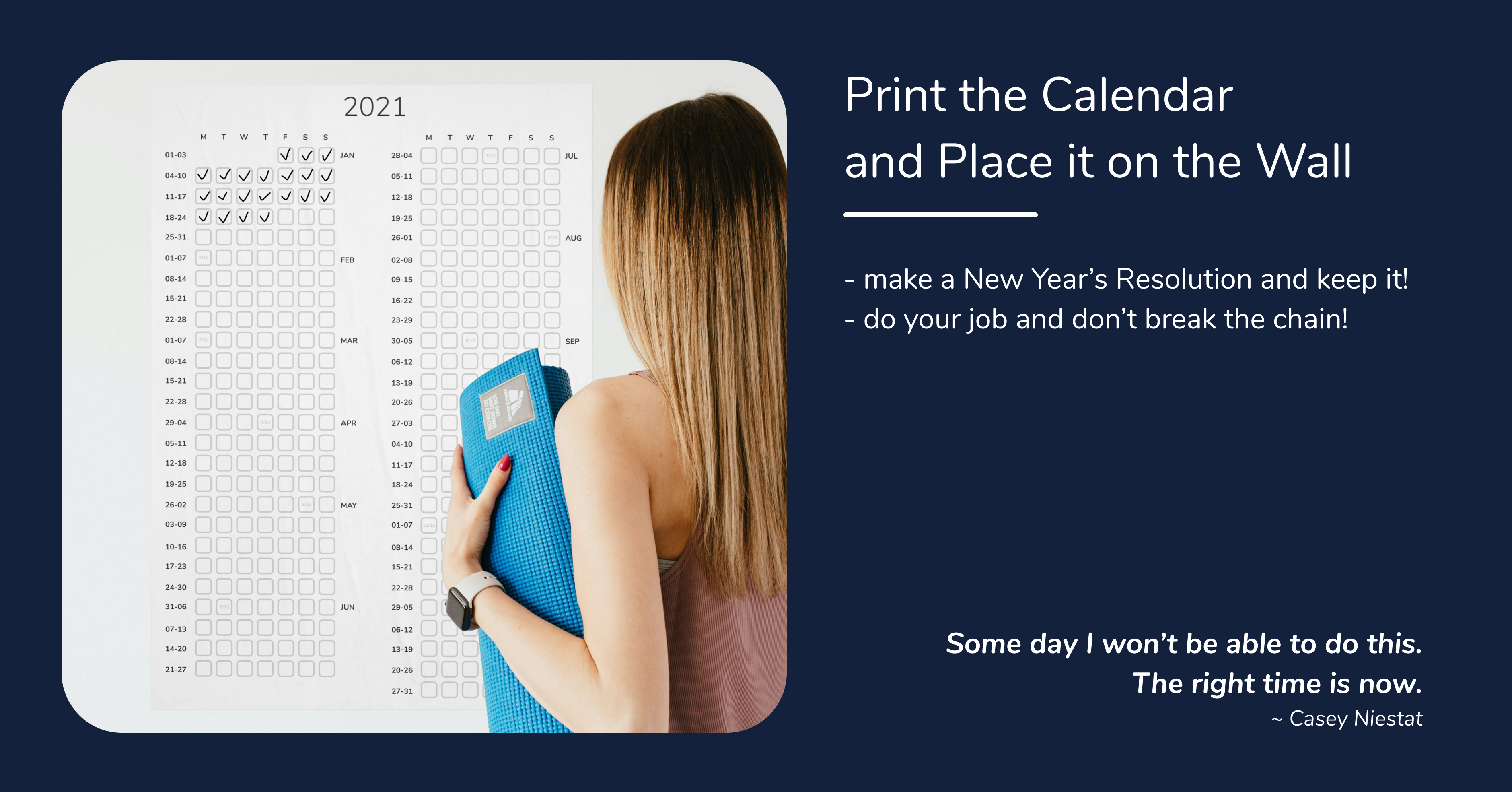 2021 Printable Calendar & Habit Tracker gallery image
