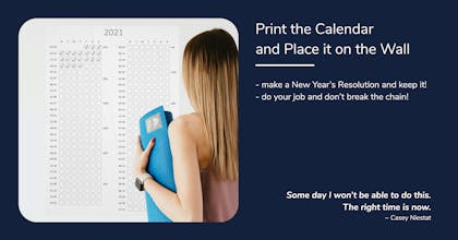 2021 Printable Calendar & Habit Tracker gallery image