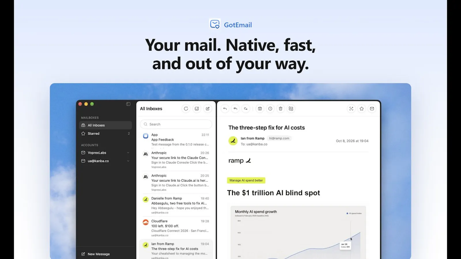 GotEmail screenshot 1 (video preview)