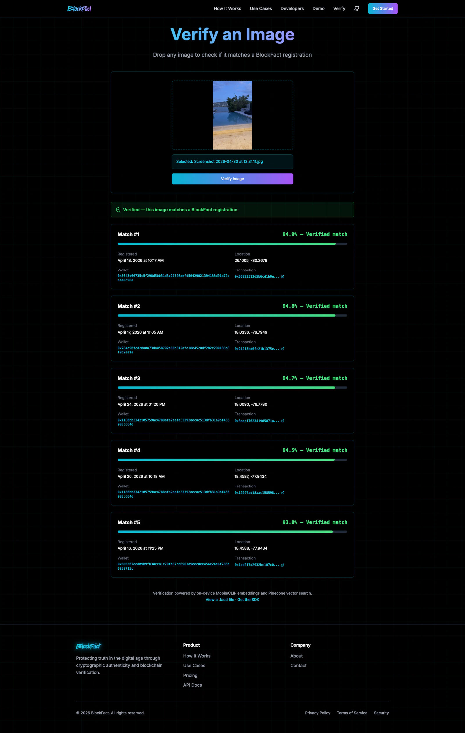 BlockFact screenshot 2