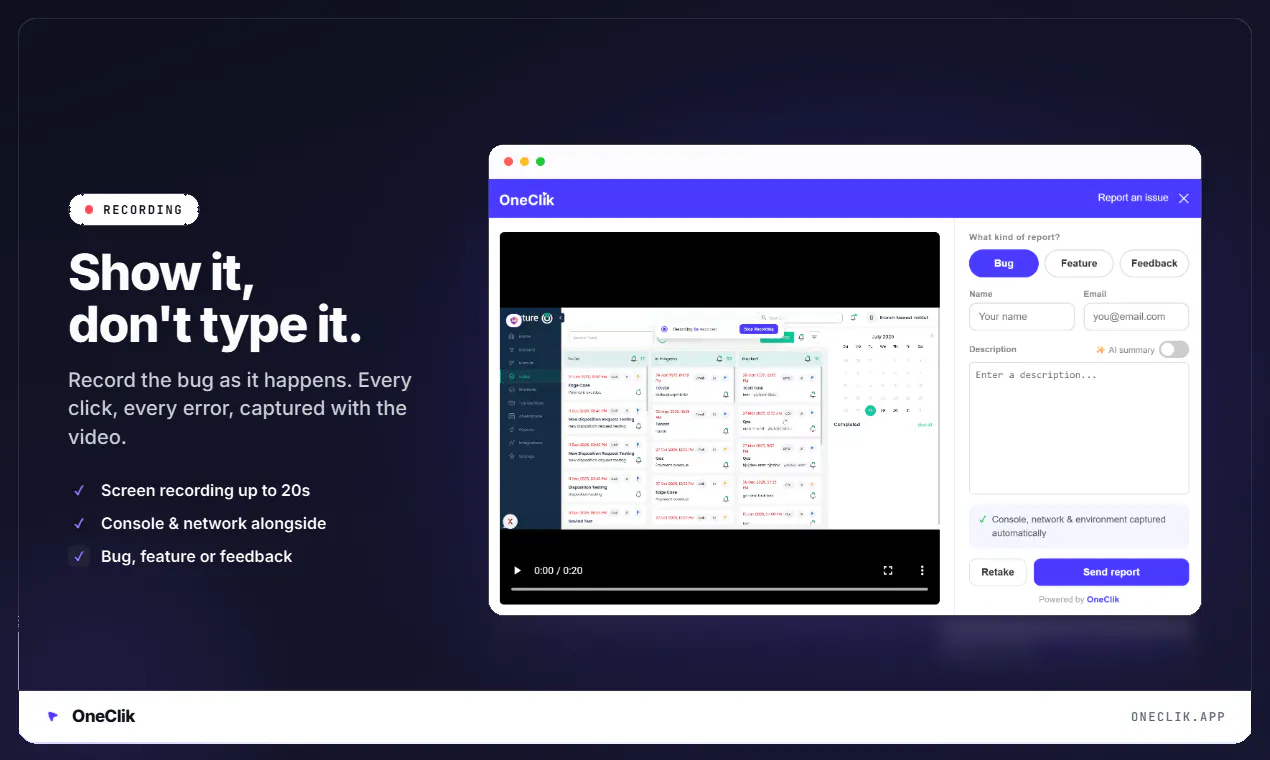 Oneclik 截图 2