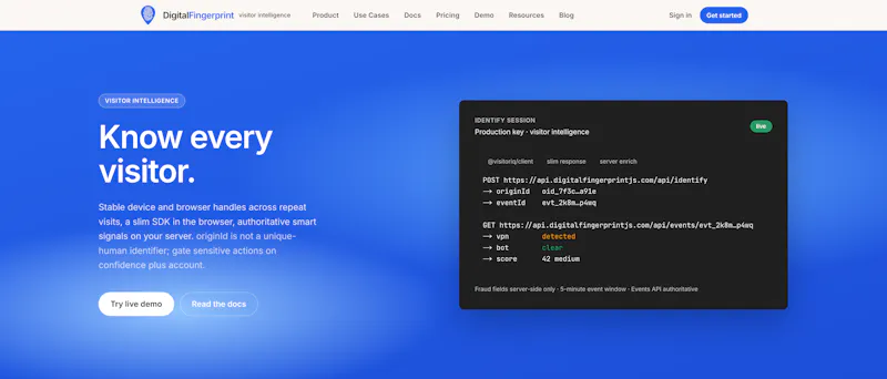 DigitalFingerprint screenshot 1