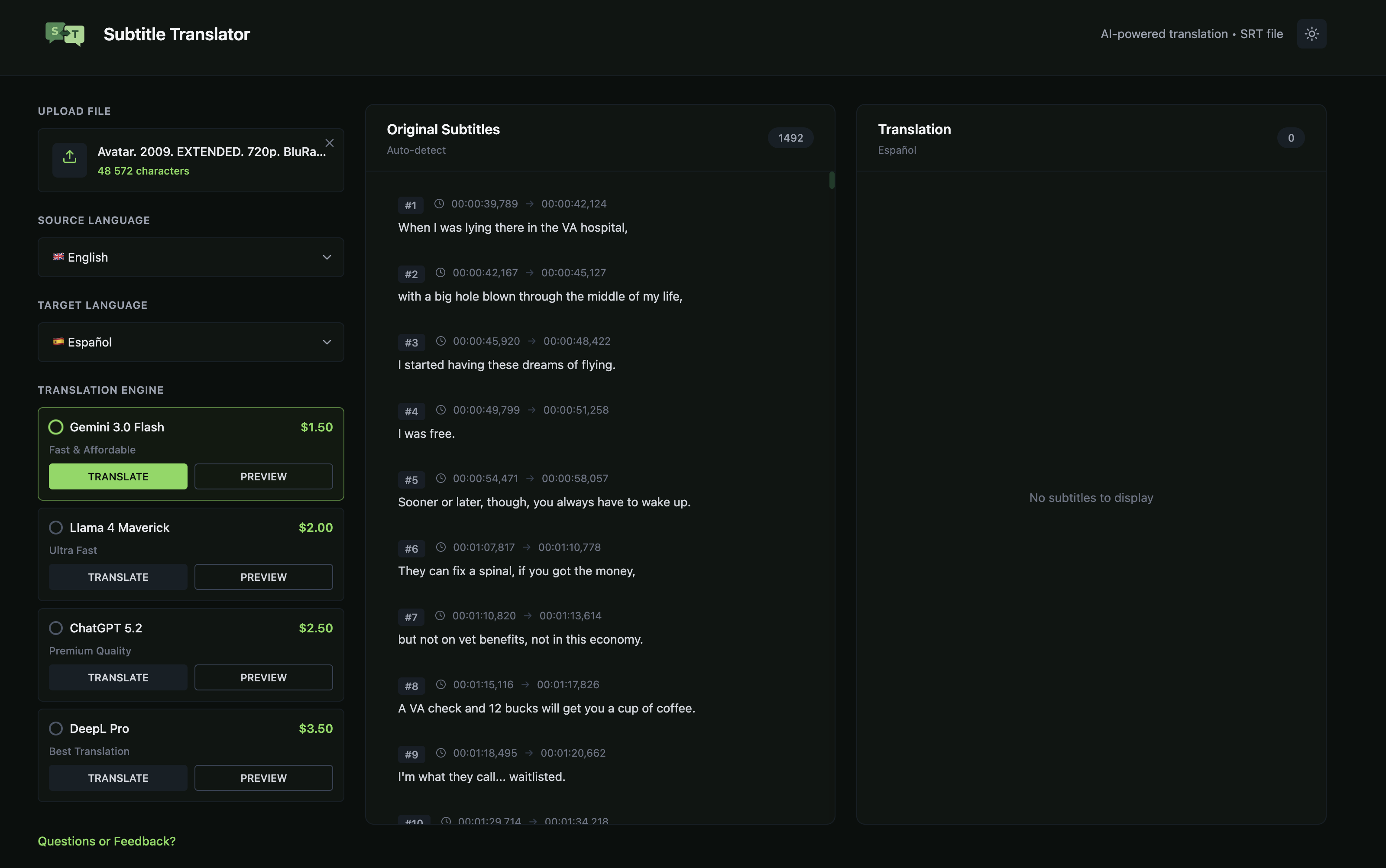 Subtitle Translator gallery image