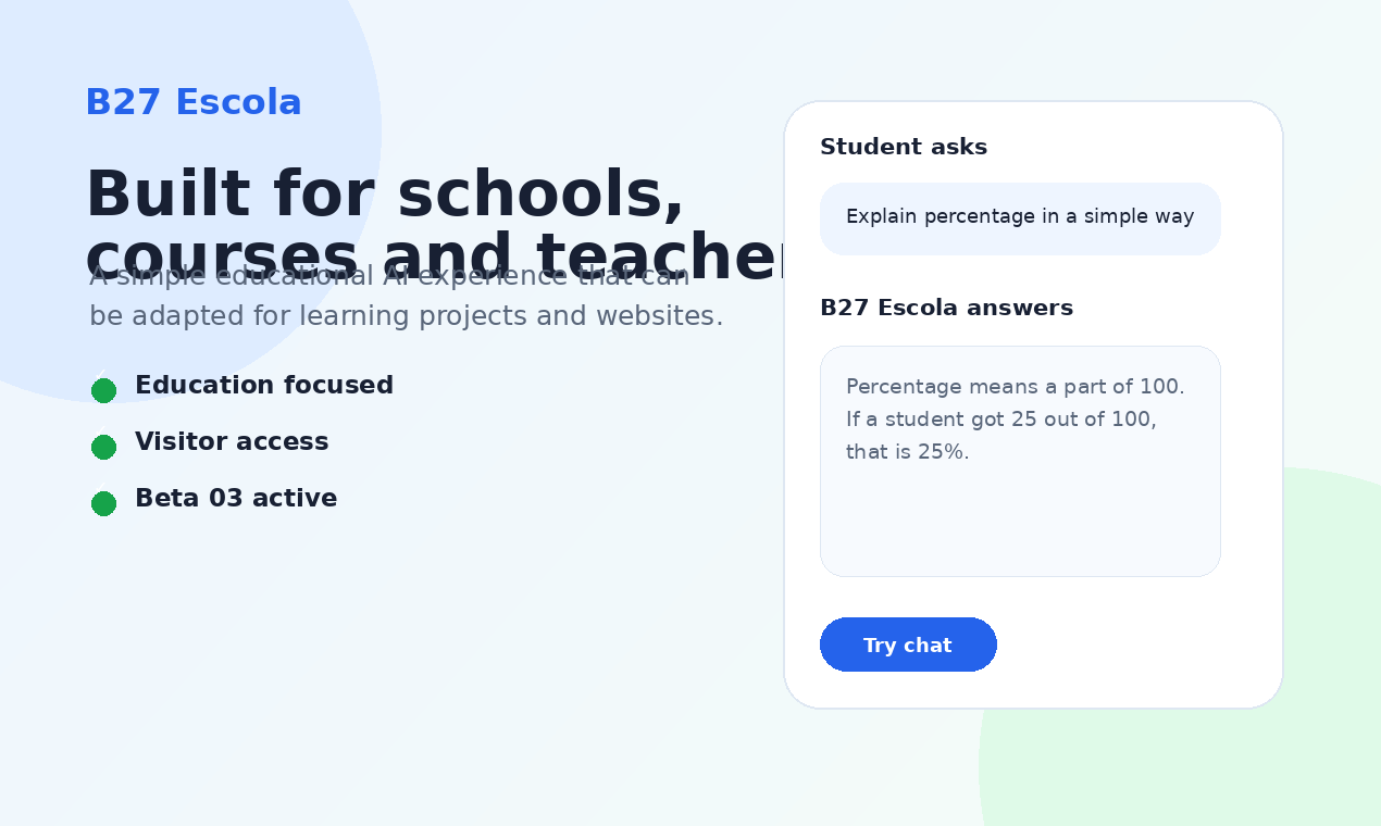 B27 Escola gallery image