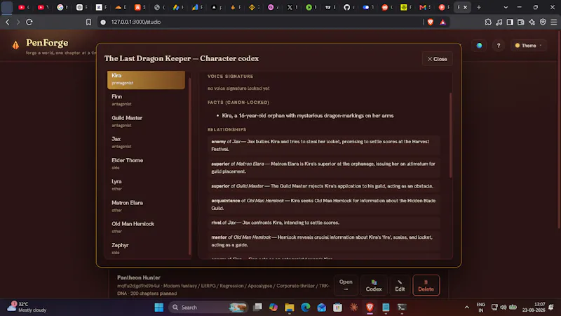 PenForge- Story Intelligence for Writers screenshot 5