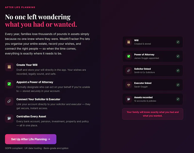 Wealth Tracker pro screenshot 2