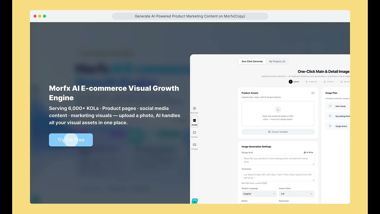 Morfx AI E-commerce Visual Growth Engine gallery image