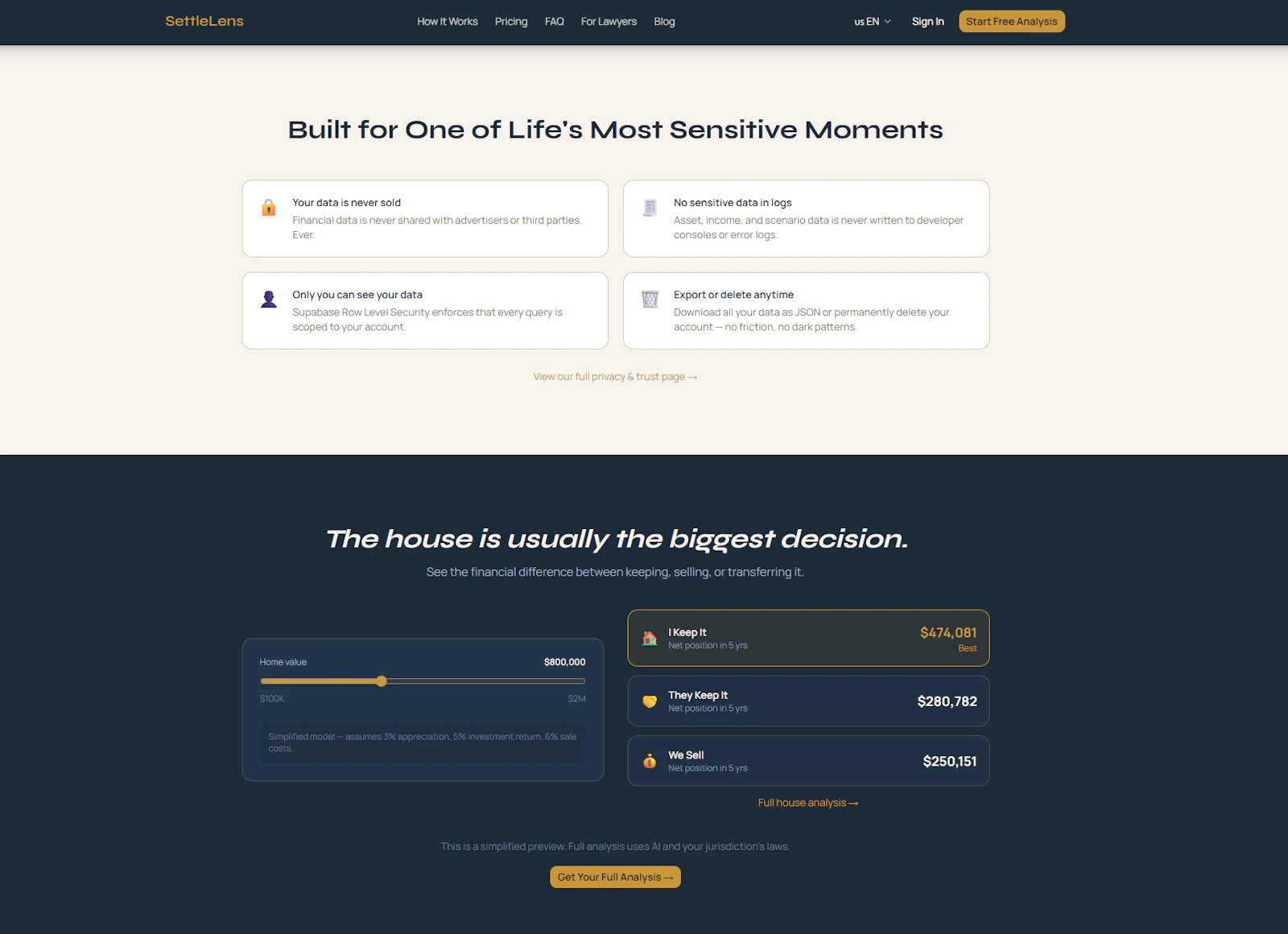 SettleLens screenshot 2