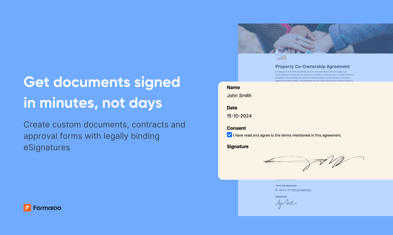 Formaloo -teken - Esignature Forms & Docs - Pas gratis contractsjablonen aan met veilige esignatures media 2