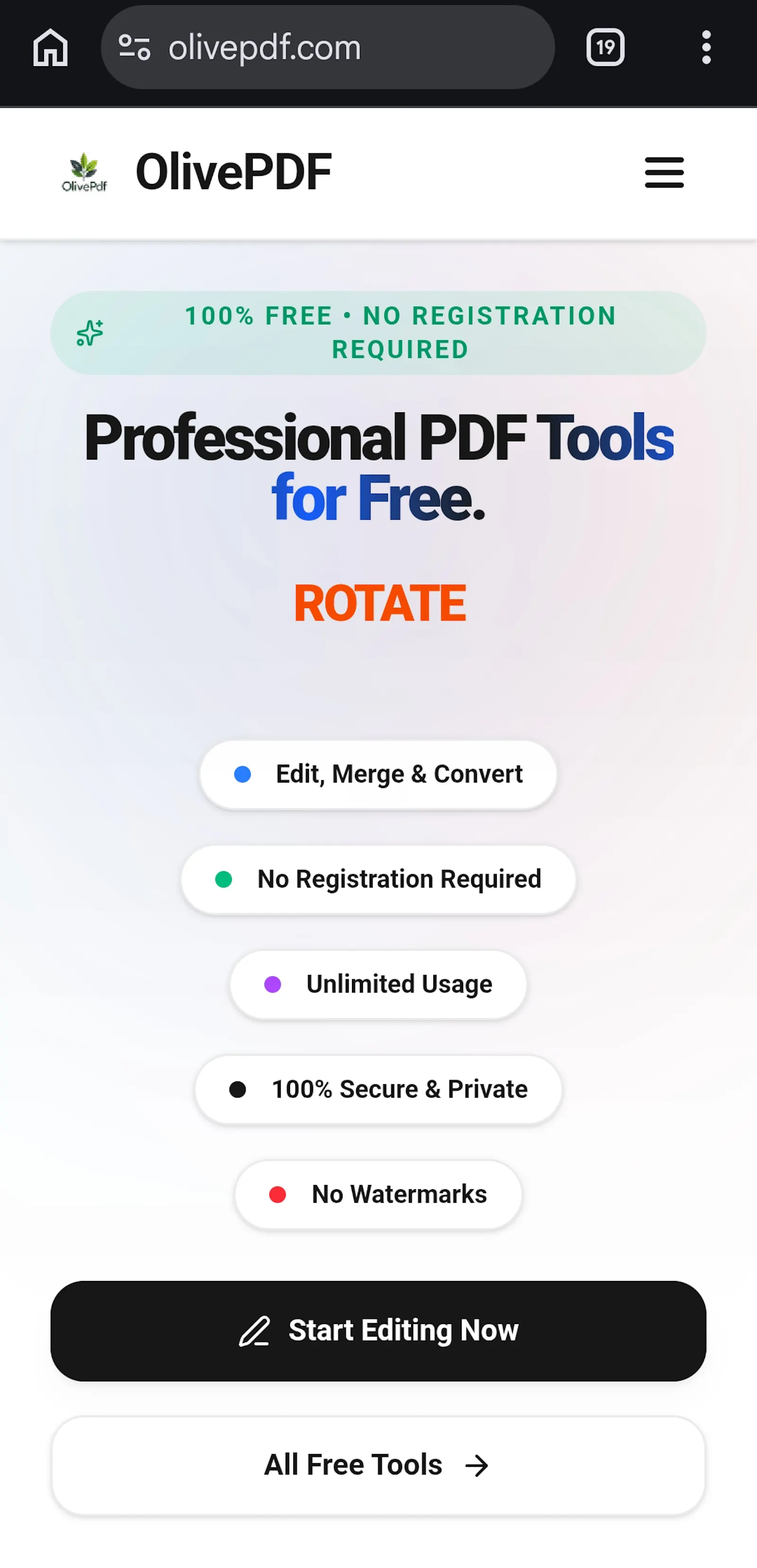 OlivePDF screenshot 2