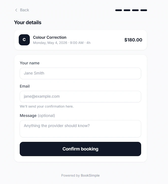 BookSimple screenshot 2