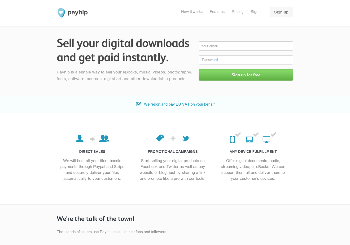 Payhip sell downloads pc