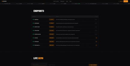 SatsAPI - Bitcoin intelligence API gallery image