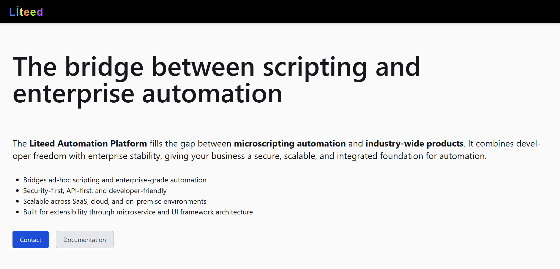 Liteed Core - Screenshot 2 showing product features and functionality