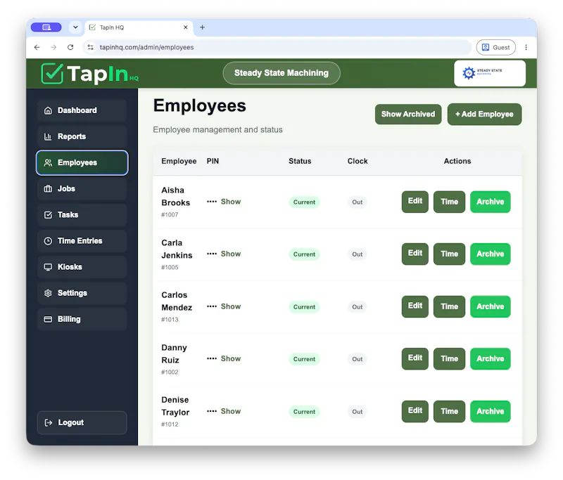 TapIn HQ screenshot 2