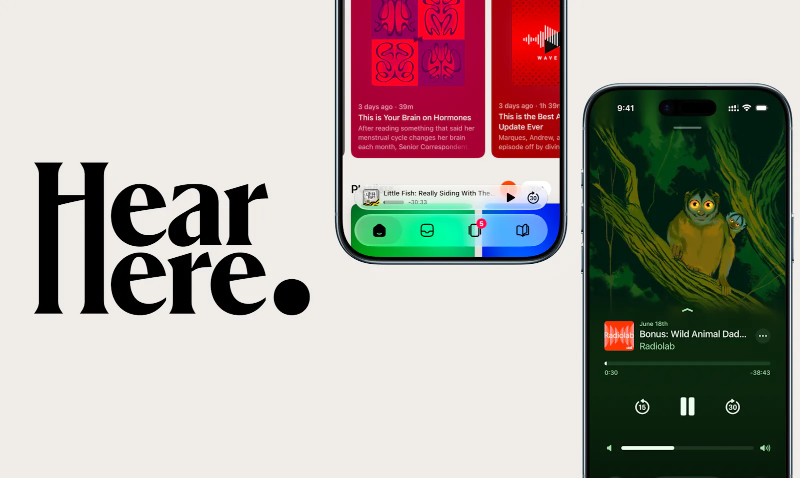 HearHere: Podcast Player screenshot 1