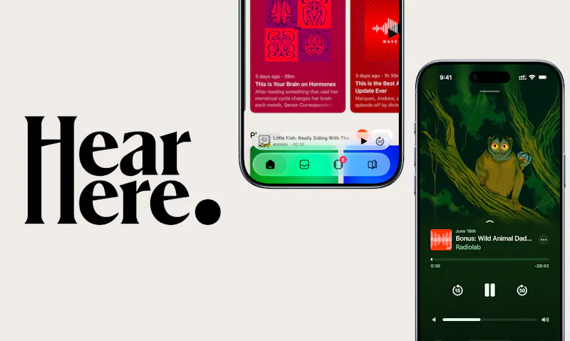 HearHere: Podcast Player screenshot 1