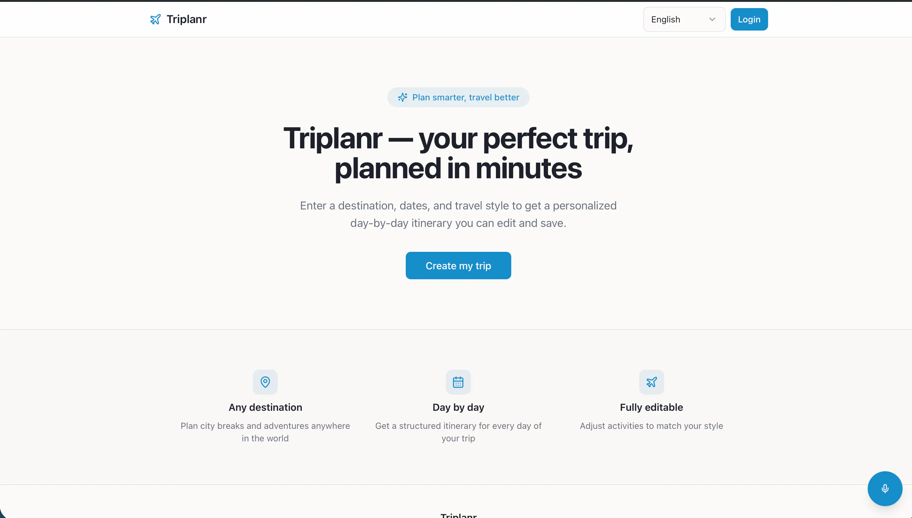 TripPlanner screenshot