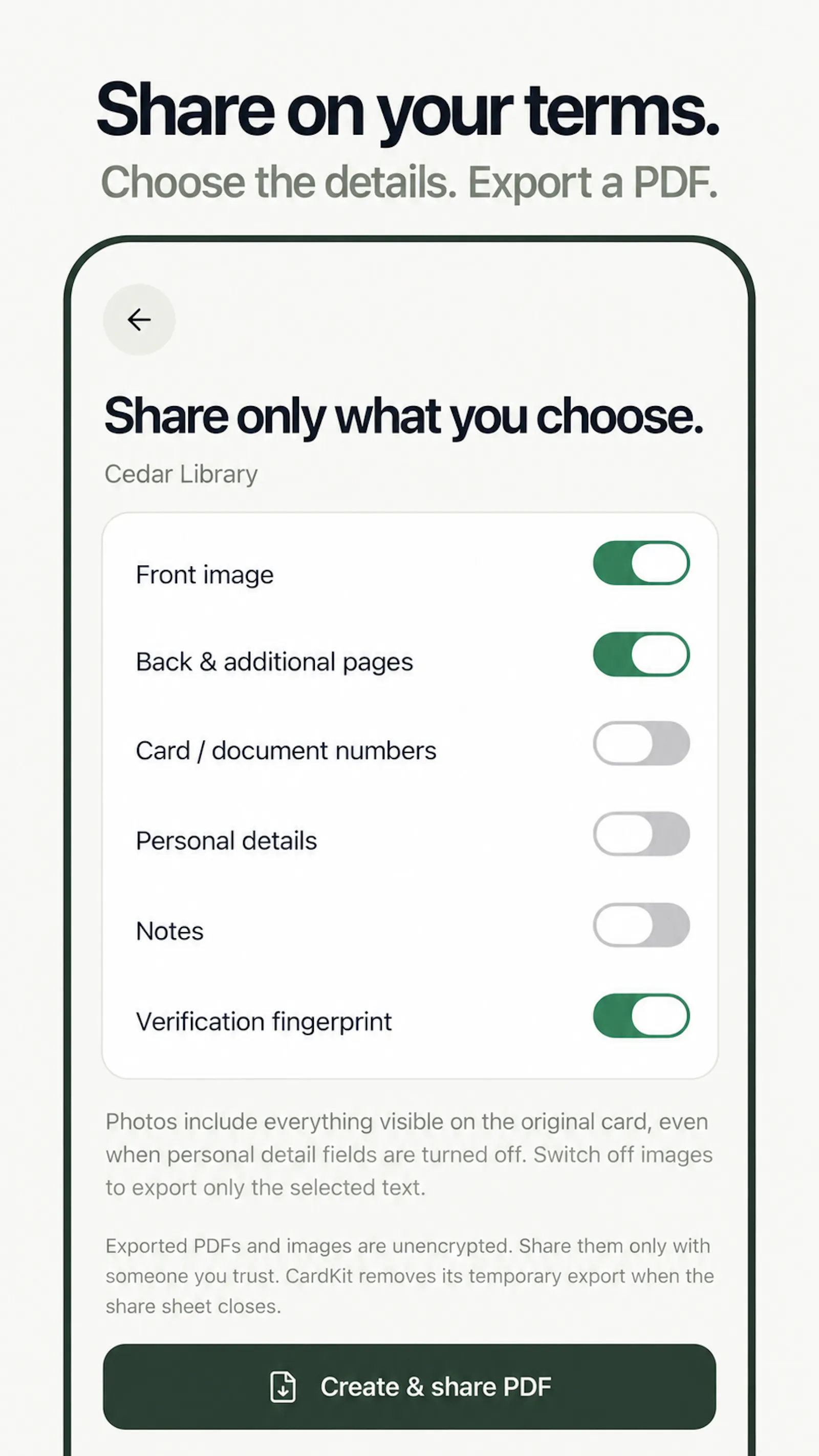 CardKit screenshot 8