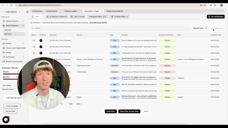 Subsig screenshot 1 (video preview)