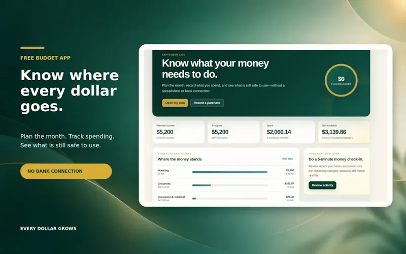 Every Dollar Grows Budget App screenshot 1