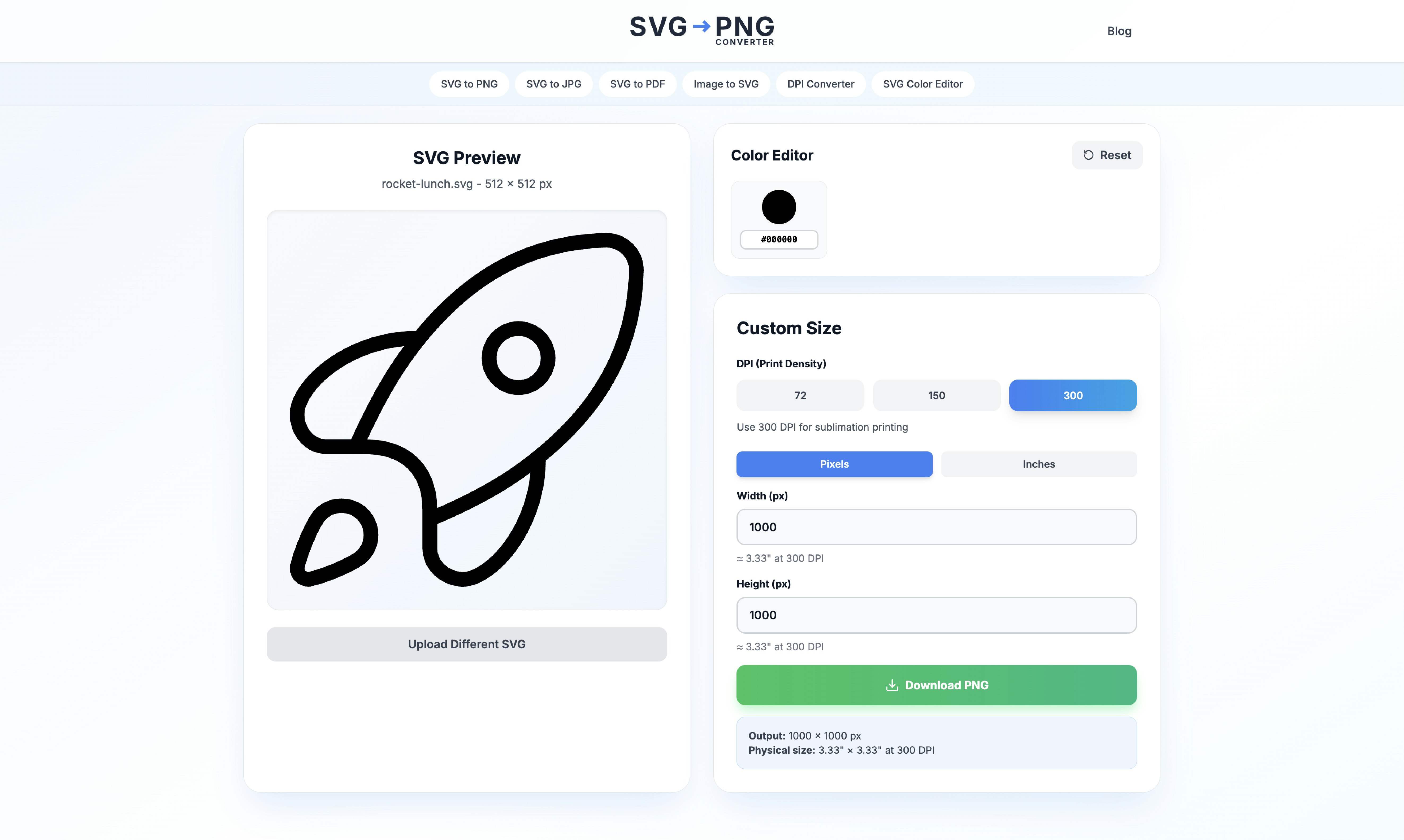 SVG to PNG and DPI Converter - Screenshot 4 showing product features and functionality